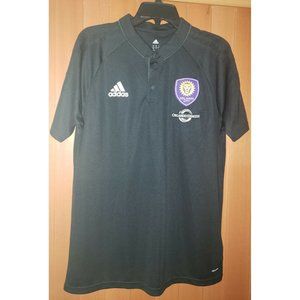 ADIDAS Adizero Orlando City Soccer MLS Black Polo Jersey Men's Size L New